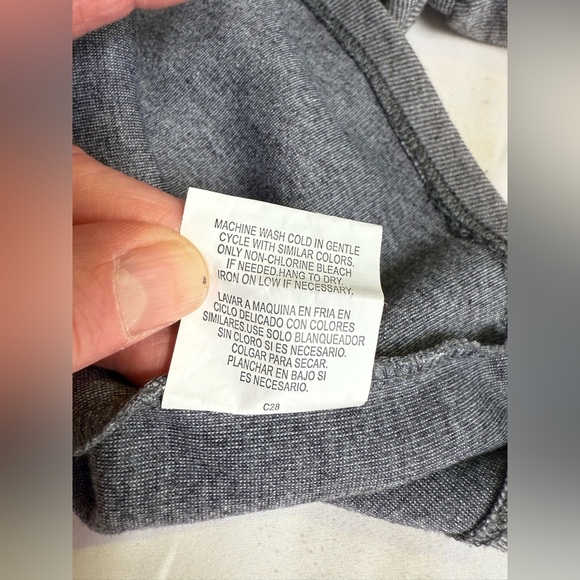 JUNE & HUDSON Gray Puff Sleeve Ruched Sweatshirt size S - Picture 11 of 13